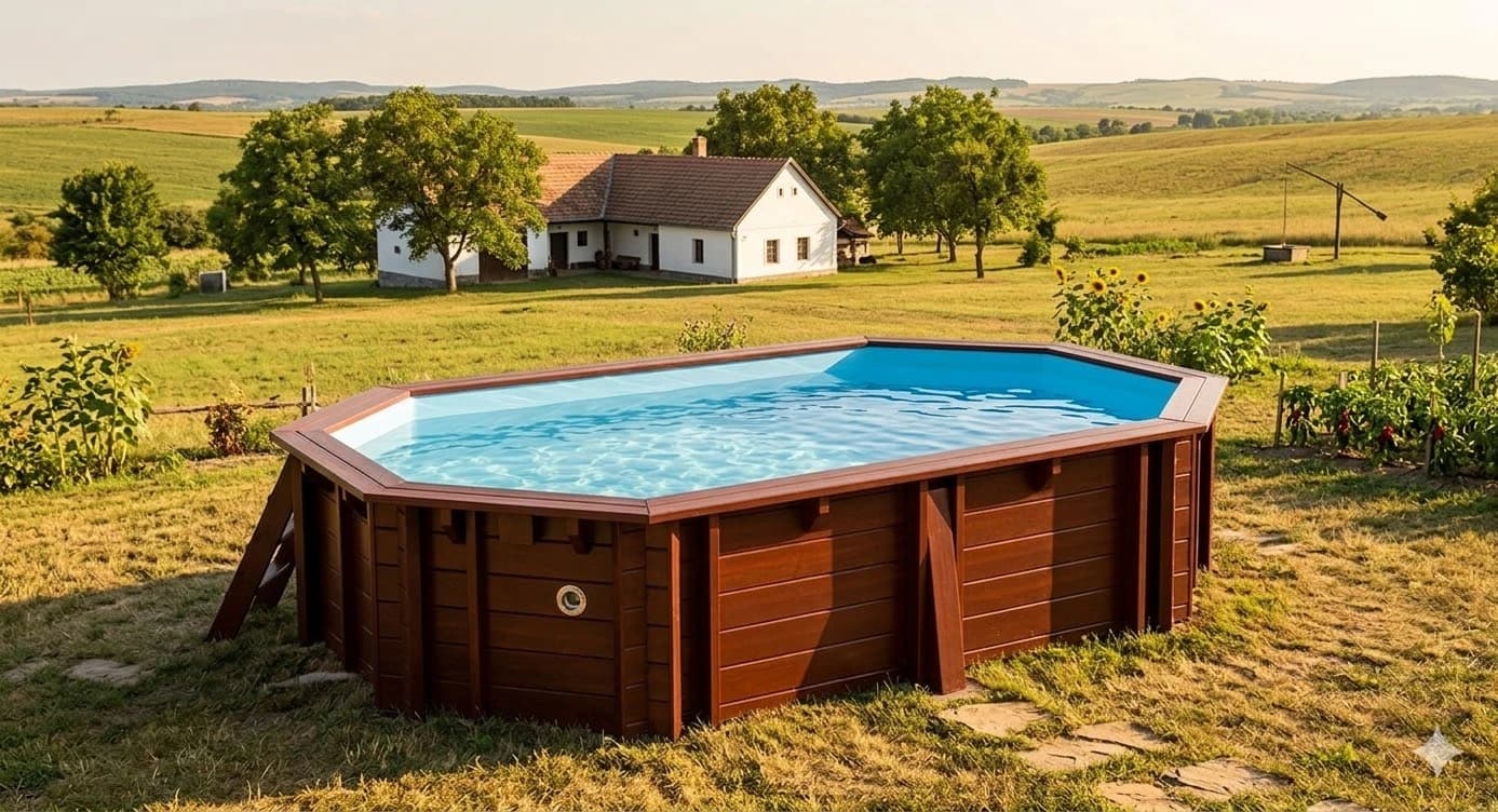 Fa medence Dunántúlon – Szállítás és telepítés Győrtől Pécsig