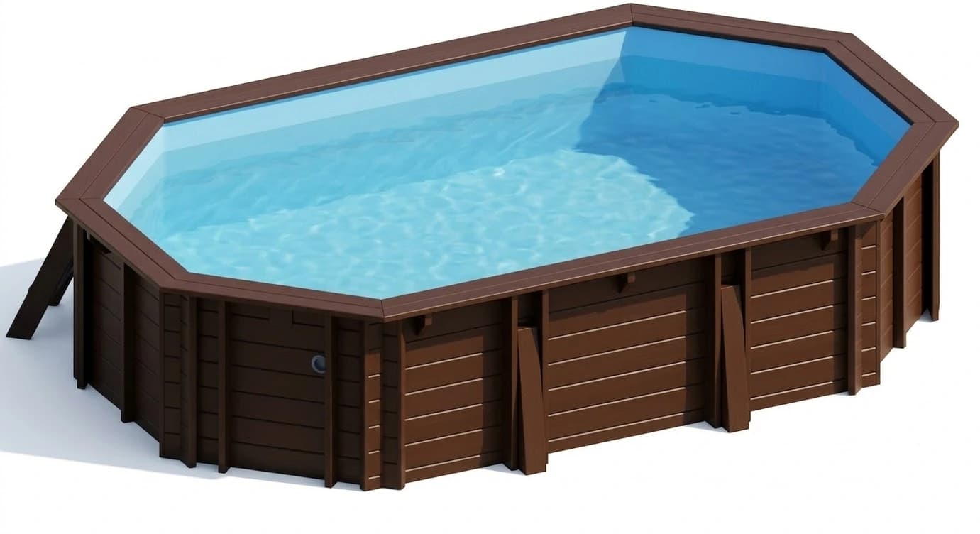 Hanna ovális favázas medence 6,20 × 3,95 m