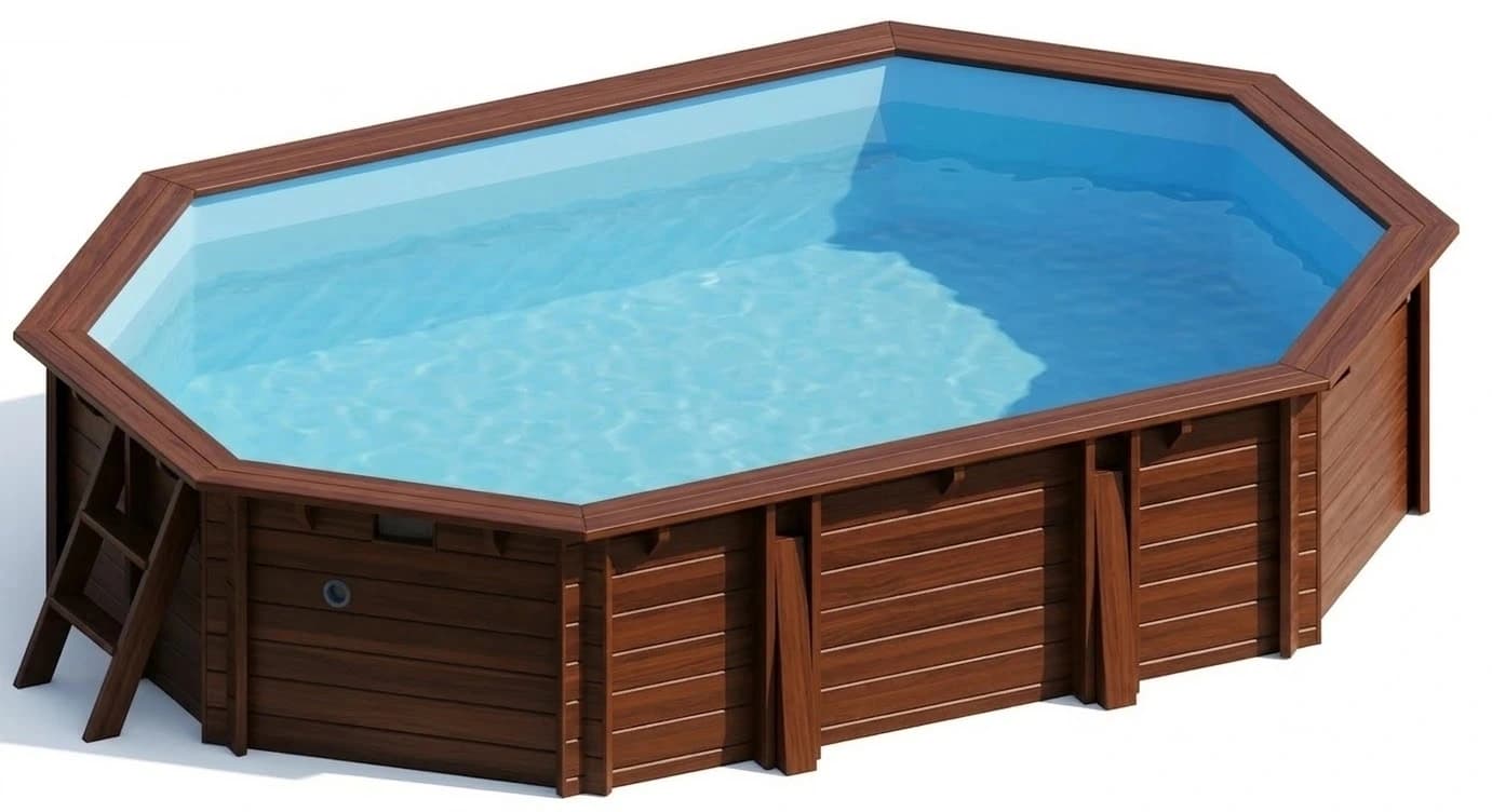 Hanna ovális favázas medence 6,32 × 3,35 m