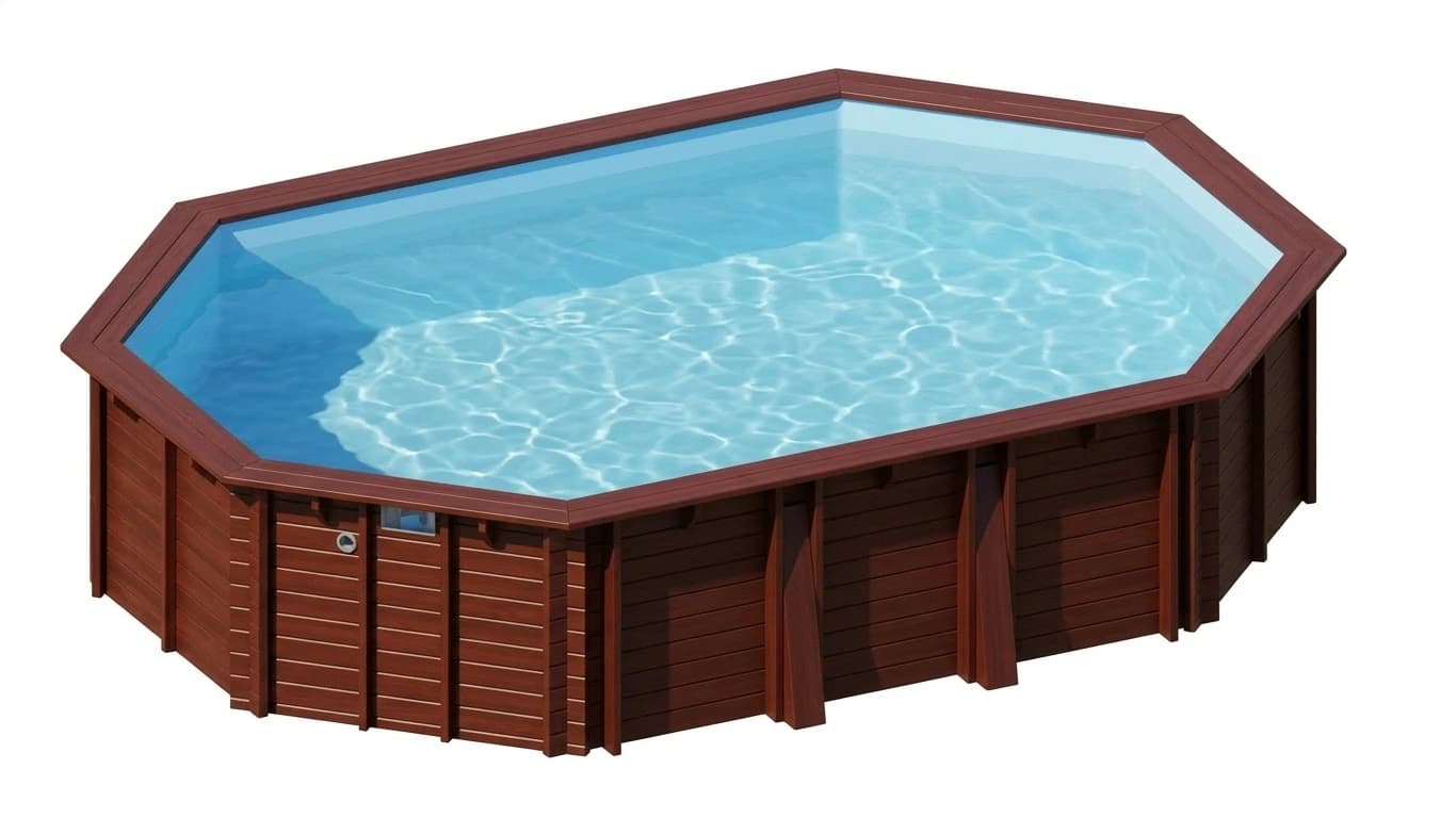 Hanna ovális favázas medence 6,72 × 4,72 m