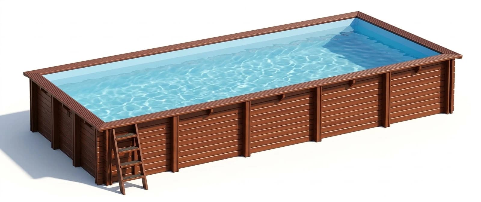 Hanna szögletes favázas medence 10,10 × 4,18 m